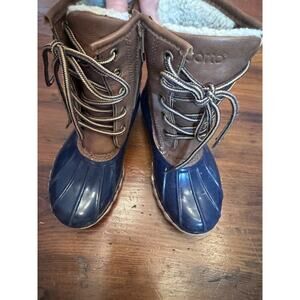 Sporto Boys Outdoor Boots Duck Boots Brown Lace Up Size 13
